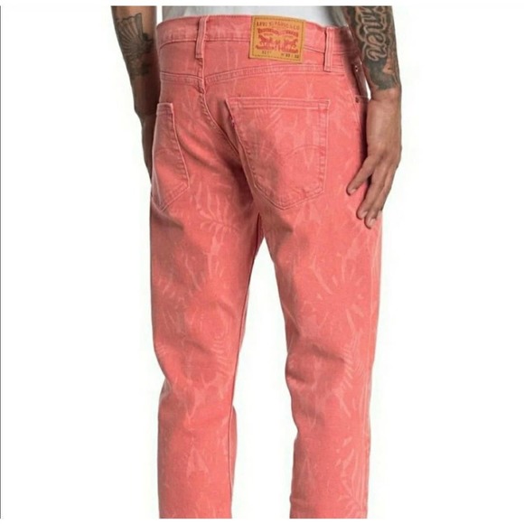 LEVI’S Men’s High Rise 511 Slim Fit Barbie Core Jeans Denim Pink Size 28x32 - Picture 2 of 11